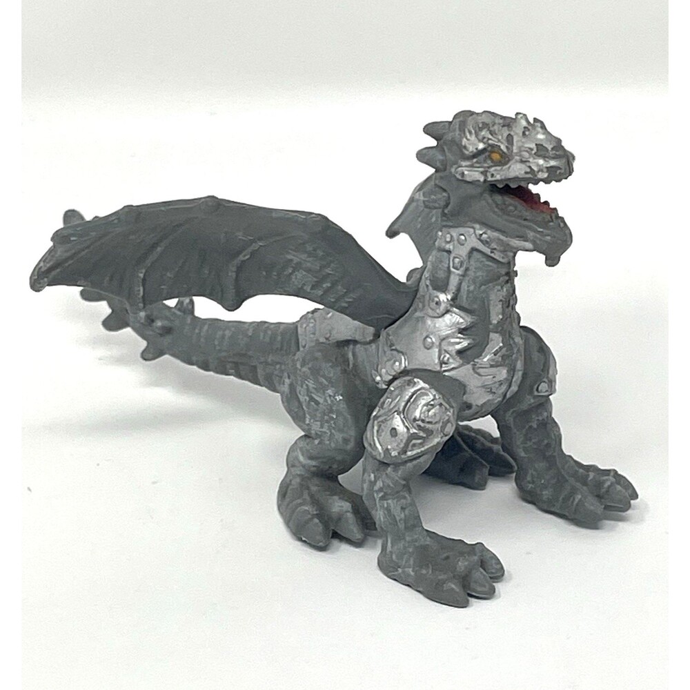 Mini Armor Silver Gray Dragon Universe Mini Figure Castle Ages Mega‎ Bloks Toy